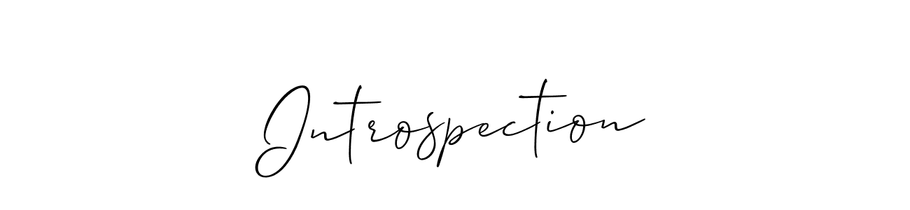 Best and Professional Signature Style for Introspection. Allison_Script Best Signature Style Collection. Introspection signature style 2 images and pictures png