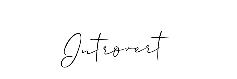 Once you've used our free online signature maker to create your best signature Allison_Script style, it's time to enjoy all of the benefits that Introvert name signing documents. Introvert signature style 2 images and pictures png