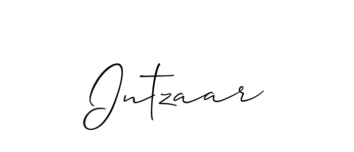 Intzaar stylish signature style. Best Handwritten Sign (Allison_Script) for my name. Handwritten Signature Collection Ideas for my name Intzaar. Intzaar signature style 2 images and pictures png