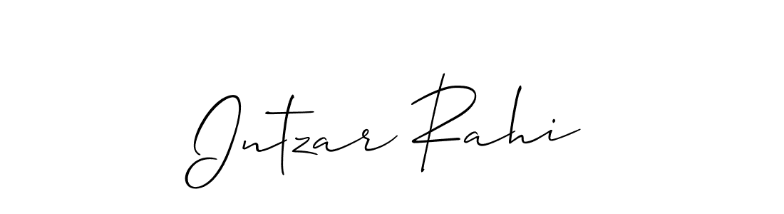 Also You can easily find your signature by using the search form. We will create Intzar Rahi name handwritten signature images for you free of cost using Allison_Script sign style. Intzar Rahi signature style 2 images and pictures png