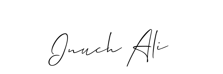 Inuch Ali stylish signature style. Best Handwritten Sign (Allison_Script) for my name. Handwritten Signature Collection Ideas for my name Inuch Ali. Inuch Ali signature style 2 images and pictures png