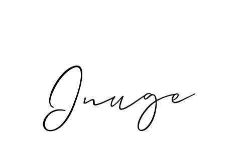Check out images of Autograph of Inuge name. Actor Inuge Signature Style. Allison_Script is a professional sign style online. Inuge signature style 2 images and pictures png