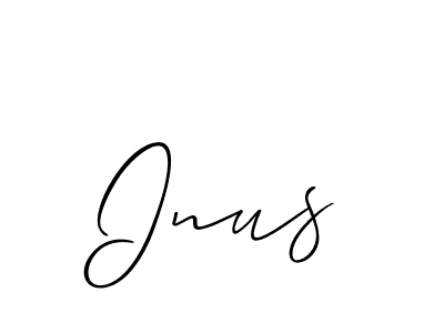This is the best signature style for the Inus name. Also you like these signature font (Allison_Script). Mix name signature. Inus signature style 2 images and pictures png