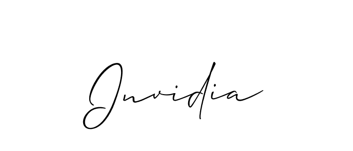 You should practise on your own different ways (Allison_Script) to write your name (Invidia) in signature. don't let someone else do it for you. Invidia signature style 2 images and pictures png