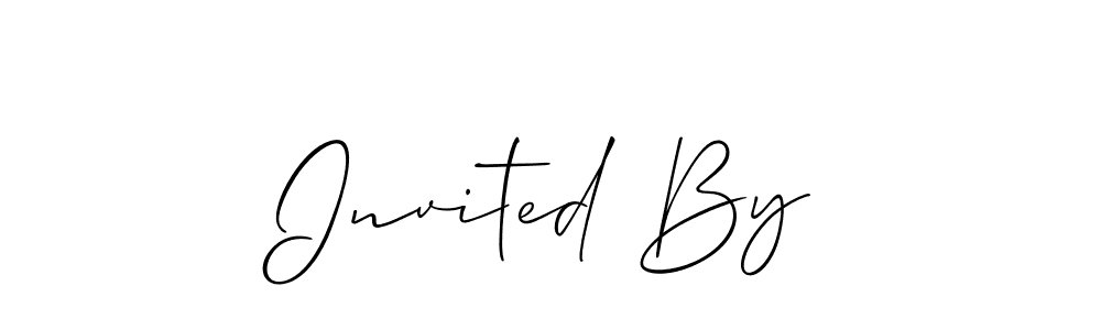 You can use this online signature creator to create a handwritten signature for the name Invited By. This is the best online autograph maker. Invited By signature style 2 images and pictures png