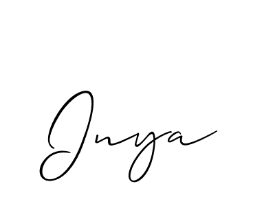 How to make Inya name signature. Use Allison_Script style for creating short signs online. This is the latest handwritten sign. Inya signature style 2 images and pictures png