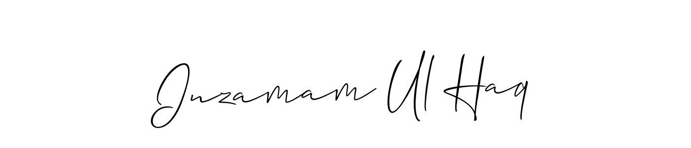 The best way (Allison_Script) to make a short signature is to pick only two or three words in your name. The name Inzamam Ul Haq include a total of six letters. For converting this name. Inzamam Ul Haq signature style 2 images and pictures png