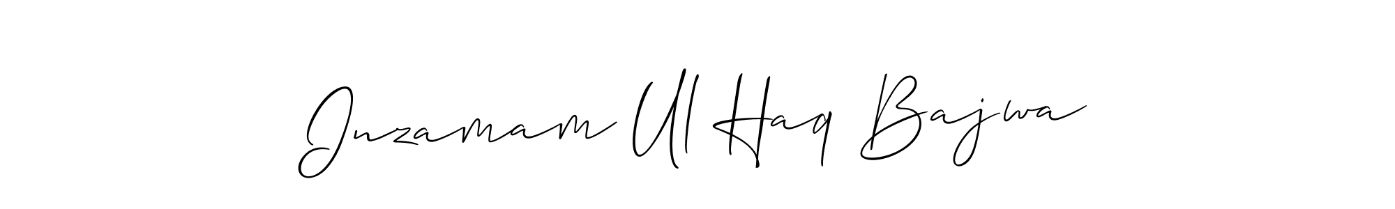 Design your own signature with our free online signature maker. With this signature software, you can create a handwritten (Allison_Script) signature for name Inzamam Ul Haq Bajwa. Inzamam Ul Haq Bajwa signature style 2 images and pictures png