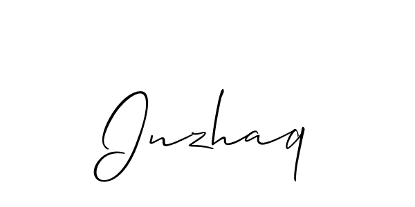 Make a short Inzhaq signature style. Manage your documents anywhere anytime using Allison_Script. Create and add eSignatures, submit forms, share and send files easily. Inzhaq signature style 2 images and pictures png