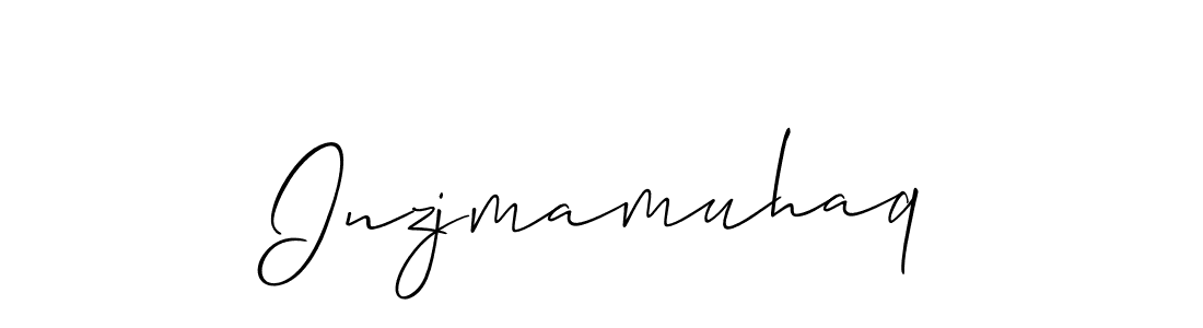 How to make Inzjmamuhaq signature? Allison_Script is a professional autograph style. Create handwritten signature for Inzjmamuhaq name. Inzjmamuhaq signature style 2 images and pictures png