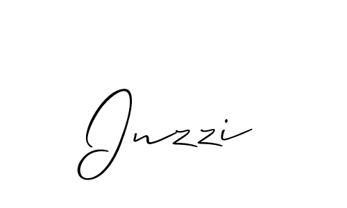 Inzzi stylish signature style. Best Handwritten Sign (Allison_Script) for my name. Handwritten Signature Collection Ideas for my name Inzzi. Inzzi signature style 2 images and pictures png