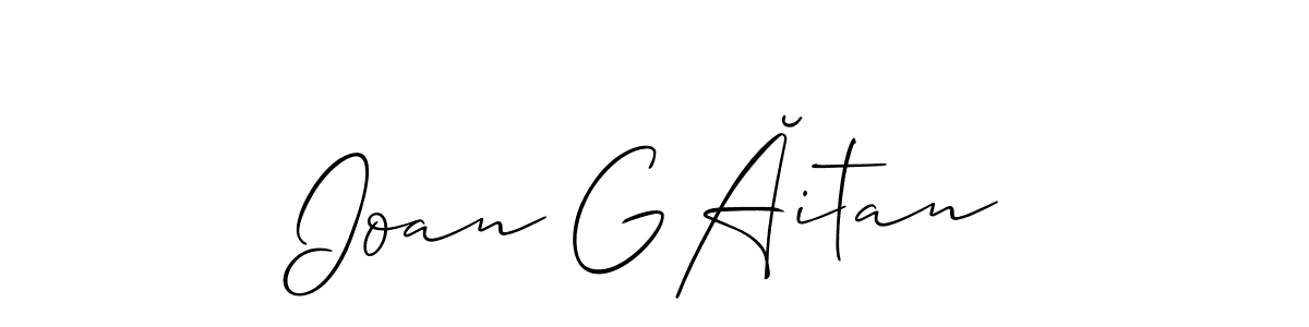 Ioan GĂitan stylish signature style. Best Handwritten Sign (Allison_Script) for my name. Handwritten Signature Collection Ideas for my name Ioan GĂitan. Ioan GĂitan signature style 2 images and pictures png