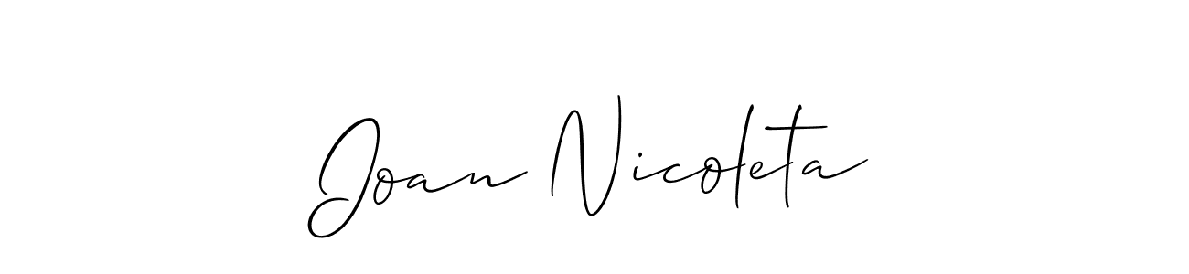 Check out images of Autograph of Ioan Nicoleta name. Actor Ioan Nicoleta Signature Style. Allison_Script is a professional sign style online. Ioan Nicoleta signature style 2 images and pictures png