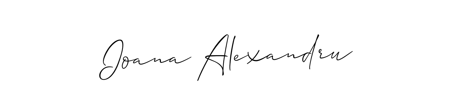 if you are searching for the best signature style for your name Ioana Alexandru. so please give up your signature search. here we have designed multiple signature styles  using Allison_Script. Ioana Alexandru signature style 2 images and pictures png