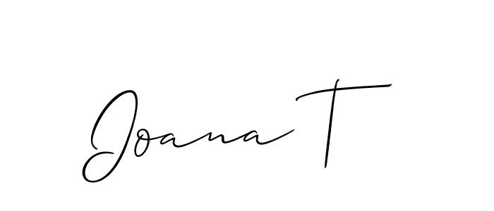 How to Draw Ioana T signature style? Allison_Script is a latest design signature styles for name Ioana T. Ioana T signature style 2 images and pictures png