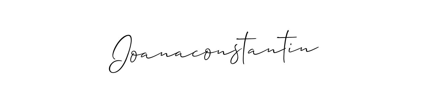 Make a beautiful signature design for name Ioanaconstantin. With this signature (Allison_Script) style, you can create a handwritten signature for free. Ioanaconstantin signature style 2 images and pictures png