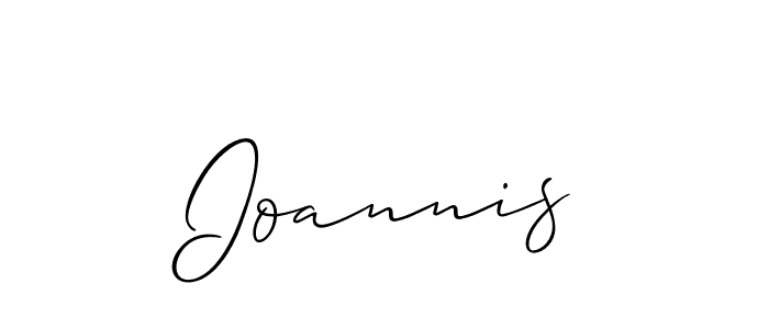 How to make Ioannis signature? Allison_Script is a professional autograph style. Create handwritten signature for Ioannis name. Ioannis signature style 2 images and pictures png