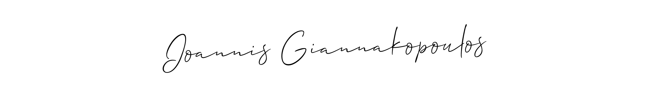 The best way (Allison_Script) to make a short signature is to pick only two or three words in your name. The name Ioannis Giannakopoulos include a total of six letters. For converting this name. Ioannis Giannakopoulos signature style 2 images and pictures png