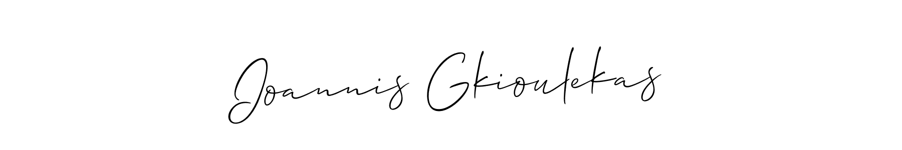 Also we have Ioannis Gkioulekas name is the best signature style. Create professional handwritten signature collection using Allison_Script autograph style. Ioannis Gkioulekas signature style 2 images and pictures png