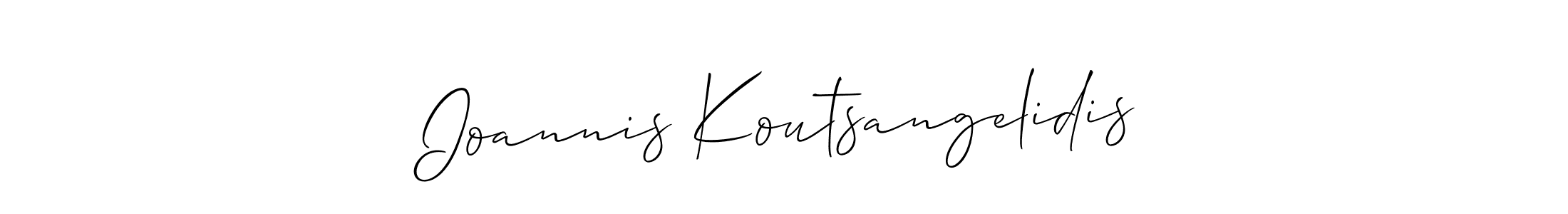 Use a signature maker to create a handwritten signature online. With this signature software, you can design (Allison_Script) your own signature for name Ioannis Koutsangelidis. Ioannis Koutsangelidis signature style 2 images and pictures png