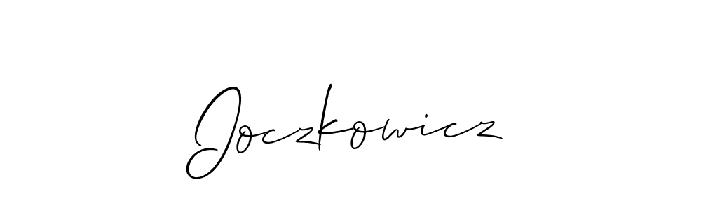 if you are searching for the best signature style for your name Ioczkowicz. so please give up your signature search. here we have designed multiple signature styles  using Allison_Script. Ioczkowicz signature style 2 images and pictures png