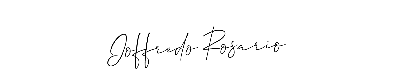 This is the best signature style for the Ioffredo Rosario name. Also you like these signature font (Allison_Script). Mix name signature. Ioffredo Rosario signature style 2 images and pictures png