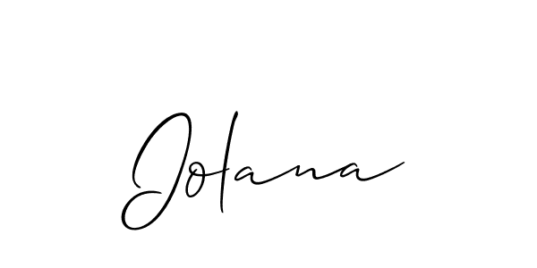 if you are searching for the best signature style for your name Iolana. so please give up your signature search. here we have designed multiple signature styles  using Allison_Script. Iolana signature style 2 images and pictures png