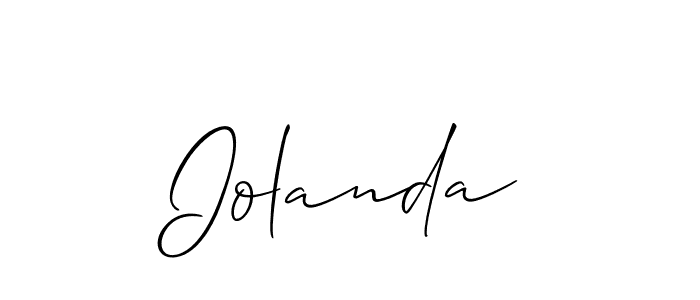 Also You can easily find your signature by using the search form. We will create Iolanda name handwritten signature images for you free of cost using Allison_Script sign style. Iolanda signature style 2 images and pictures png