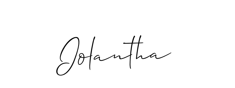 How to Draw Iolantha signature style? Allison_Script is a latest design signature styles for name Iolantha. Iolantha signature style 2 images and pictures png