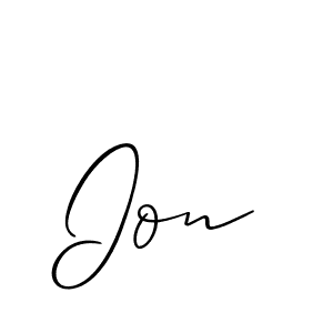 Allison_Script is a professional signature style that is perfect for those who want to add a touch of class to their signature. It is also a great choice for those who want to make their signature more unique. Get Ion name to fancy signature for free. Ion signature style 2 images and pictures png