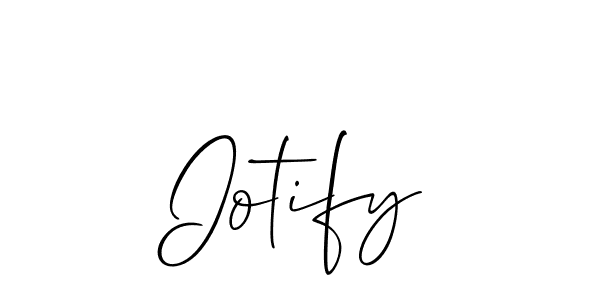 How to make Iotify name signature. Use Allison_Script style for creating short signs online. This is the latest handwritten sign. Iotify signature style 2 images and pictures png