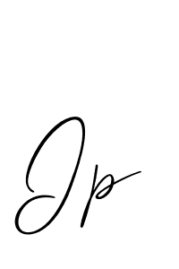 Make a beautiful signature design for name Ip. Use this online signature maker to create a handwritten signature for free. Ip signature style 2 images and pictures png