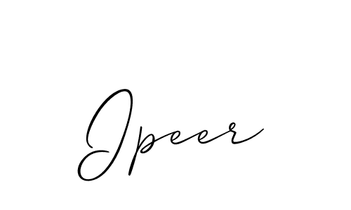 Ipeer stylish signature style. Best Handwritten Sign (Allison_Script) for my name. Handwritten Signature Collection Ideas for my name Ipeer. Ipeer signature style 2 images and pictures png