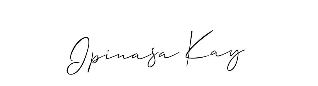 Make a beautiful signature design for name Ipinasa Kay. With this signature (Allison_Script) style, you can create a handwritten signature for free. Ipinasa Kay signature style 2 images and pictures png