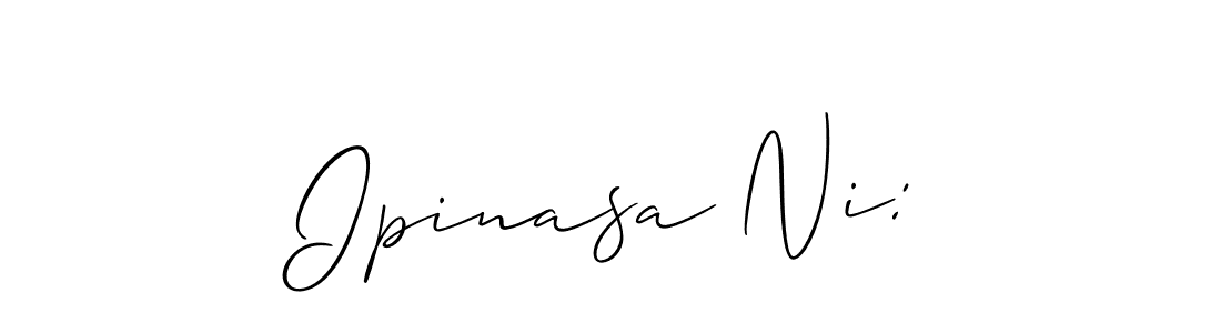 if you are searching for the best signature style for your name Ipinasa Ni:. so please give up your signature search. here we have designed multiple signature styles  using Allison_Script. Ipinasa Ni: signature style 2 images and pictures png