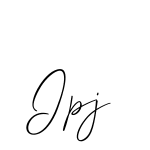 The best way (Allison_Script) to make a short signature is to pick only two or three words in your name. The name Ipj include a total of six letters. For converting this name. Ipj signature style 2 images and pictures png