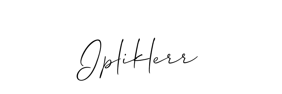 Similarly Allison_Script is the best handwritten signature design. Signature creator online .You can use it as an online autograph creator for name Ipliklerr. Ipliklerr signature style 2 images and pictures png