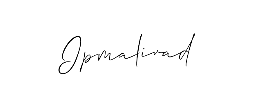 Best and Professional Signature Style for Ipmalivad. Allison_Script Best Signature Style Collection. Ipmalivad signature style 2 images and pictures png