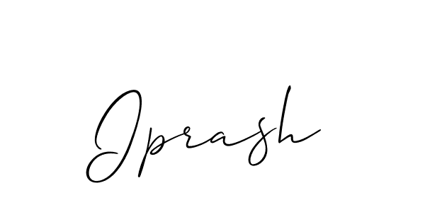 Create a beautiful signature design for name Iprash. With this signature (Allison_Script) fonts, you can make a handwritten signature for free. Iprash signature style 2 images and pictures png