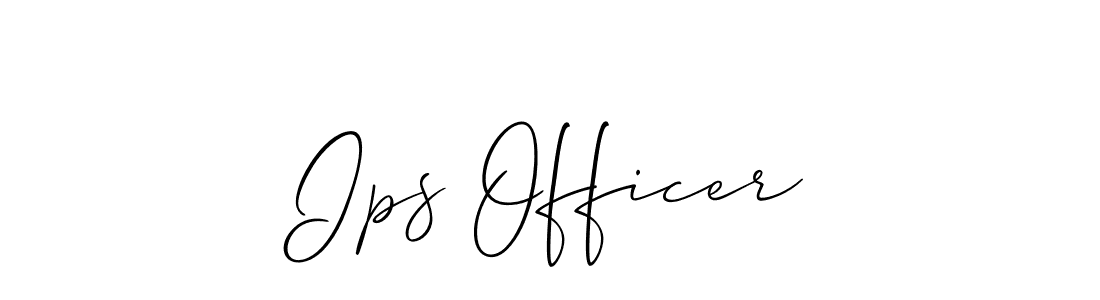 Make a short Ips Officer signature style. Manage your documents anywhere anytime using Allison_Script. Create and add eSignatures, submit forms, share and send files easily. Ips Officer signature style 2 images and pictures png