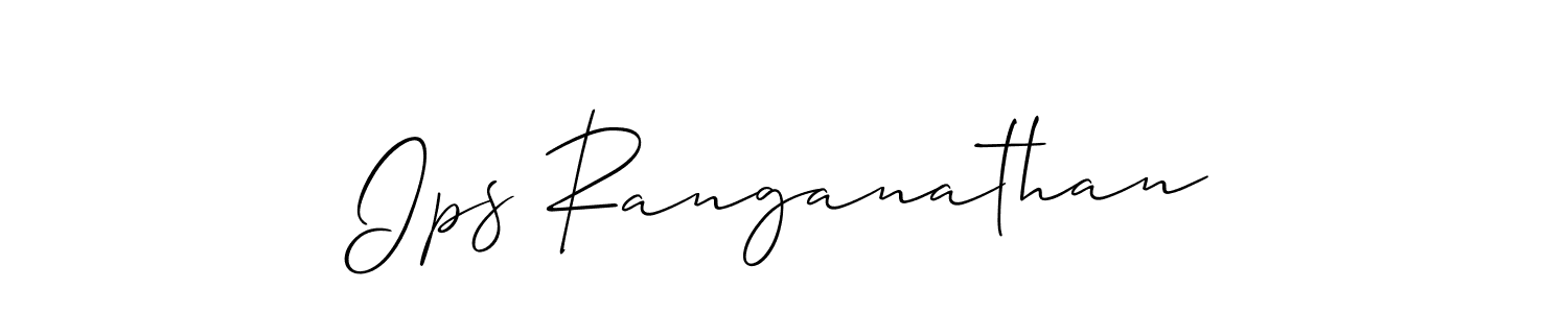 Once you've used our free online signature maker to create your best signature Allison_Script style, it's time to enjoy all of the benefits that Ips Ranganathan name signing documents. Ips Ranganathan signature style 2 images and pictures png
