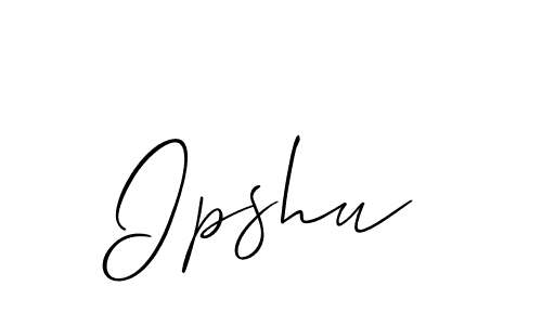 Ipshu stylish signature style. Best Handwritten Sign (Allison_Script) for my name. Handwritten Signature Collection Ideas for my name Ipshu. Ipshu signature style 2 images and pictures png