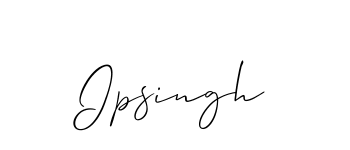 Allison_Script is a professional signature style that is perfect for those who want to add a touch of class to their signature. It is also a great choice for those who want to make their signature more unique. Get Ipsingh name to fancy signature for free. Ipsingh signature style 2 images and pictures png