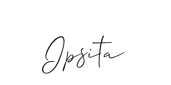 Best and Professional Signature Style for Ipsita. Allison_Script Best Signature Style Collection. Ipsita signature style 2 images and pictures png