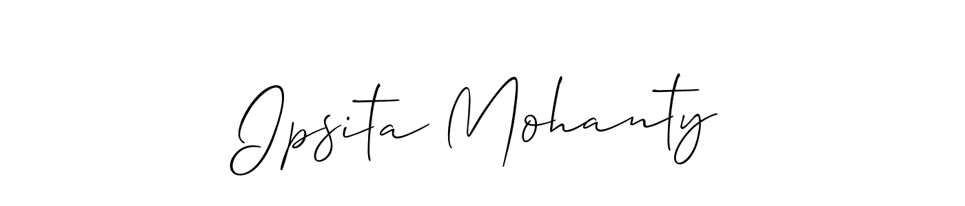 This is the best signature style for the Ipsita Mohanty name. Also you like these signature font (Allison_Script). Mix name signature. Ipsita Mohanty signature style 2 images and pictures png