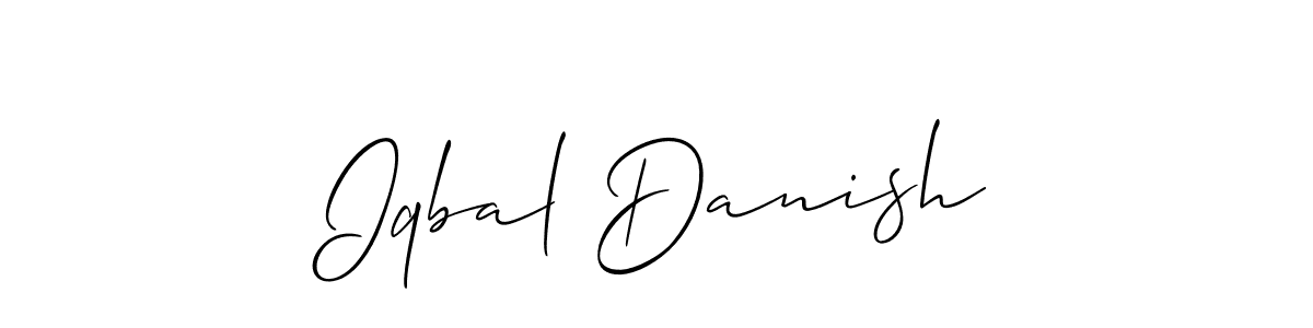 Best and Professional Signature Style for Iqbal Danish. Allison_Script Best Signature Style Collection. Iqbal Danish signature style 2 images and pictures png
