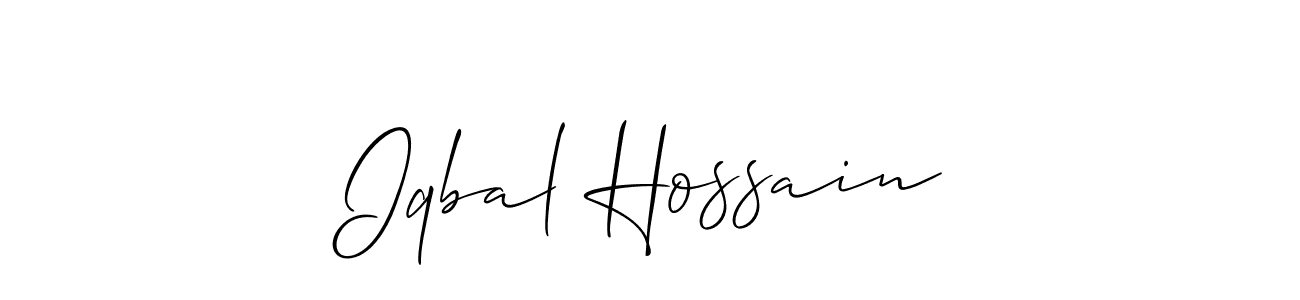 How to Draw Iqbal Hossain signature style? Allison_Script is a latest design signature styles for name Iqbal Hossain. Iqbal Hossain signature style 2 images and pictures png