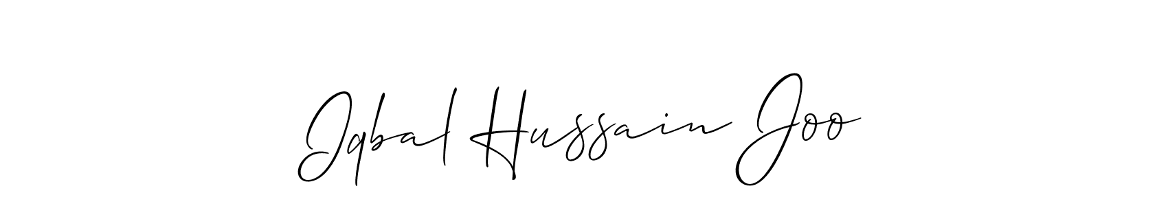 Best and Professional Signature Style for Iqbal Hussain Joo. Allison_Script Best Signature Style Collection. Iqbal Hussain Joo signature style 2 images and pictures png