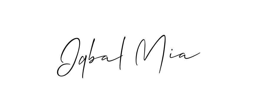 Similarly Allison_Script is the best handwritten signature design. Signature creator online .You can use it as an online autograph creator for name Iqbal Mia. Iqbal Mia signature style 2 images and pictures png