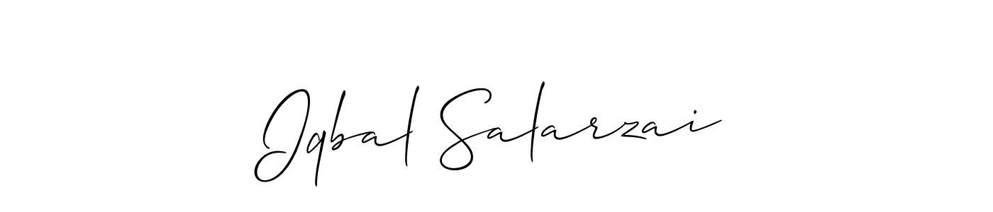 How to Draw Iqbal Salarzai signature style? Allison_Script is a latest design signature styles for name Iqbal Salarzai. Iqbal Salarzai signature style 2 images and pictures png